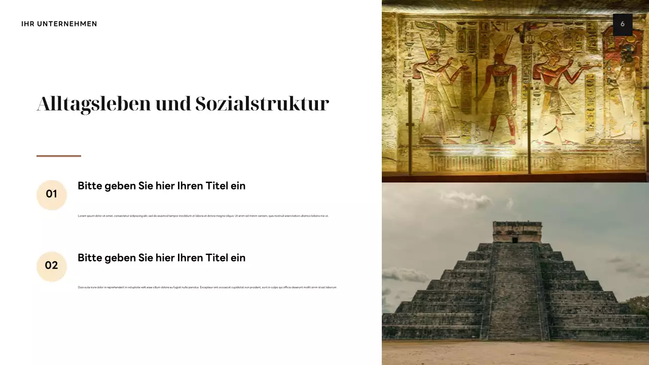 Braune Vintage-Geschichte Präsentation