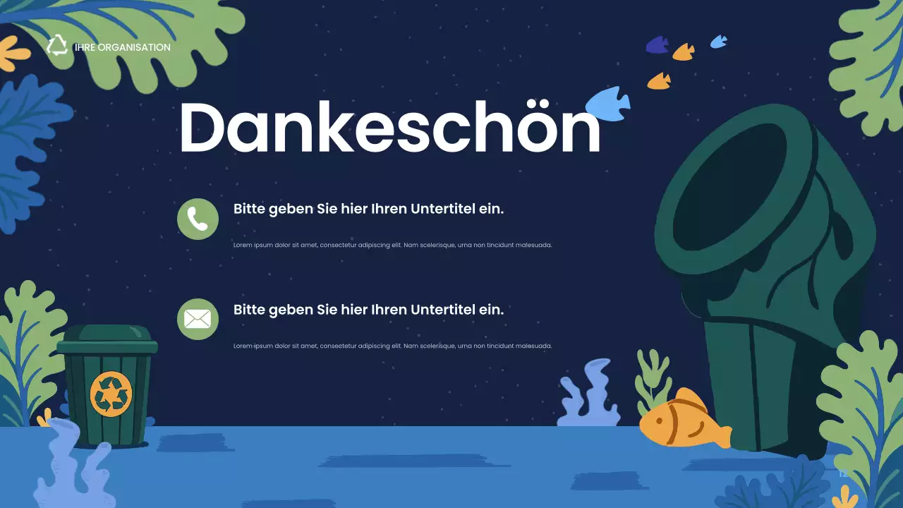 Präsentation zur modernen Nachhaltigkeit der Marine