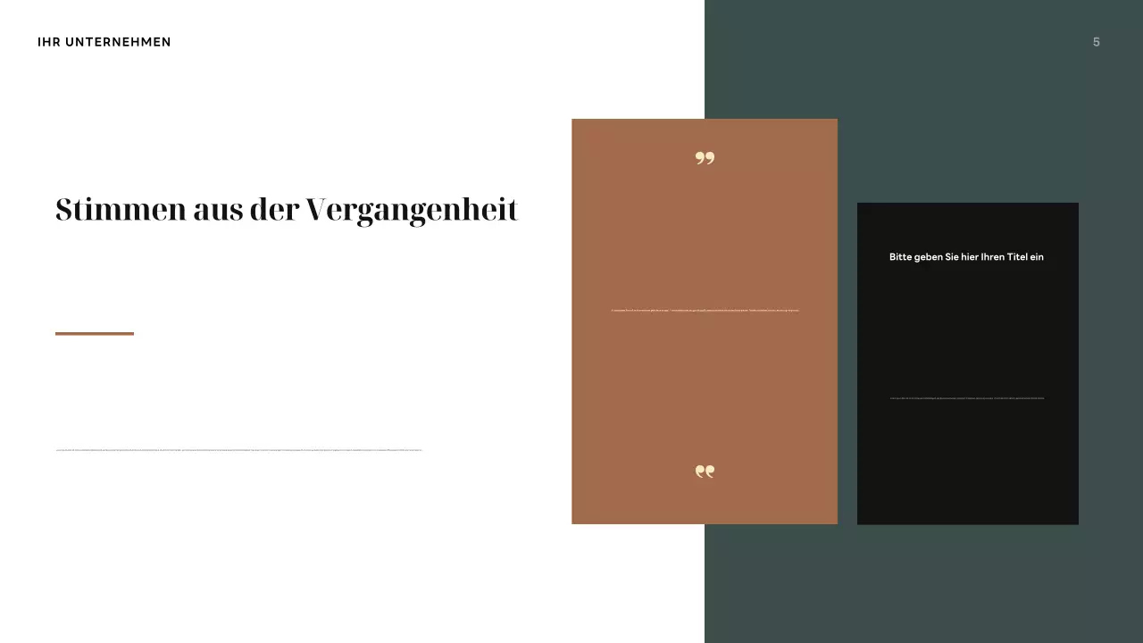 Braune Vintage-Geschichte Präsentation