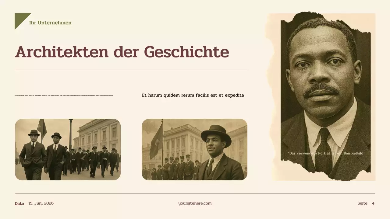 Beige Vintage Geschichte Präsentation