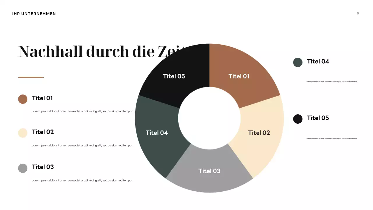 Braune Vintage-Geschichte Präsentation