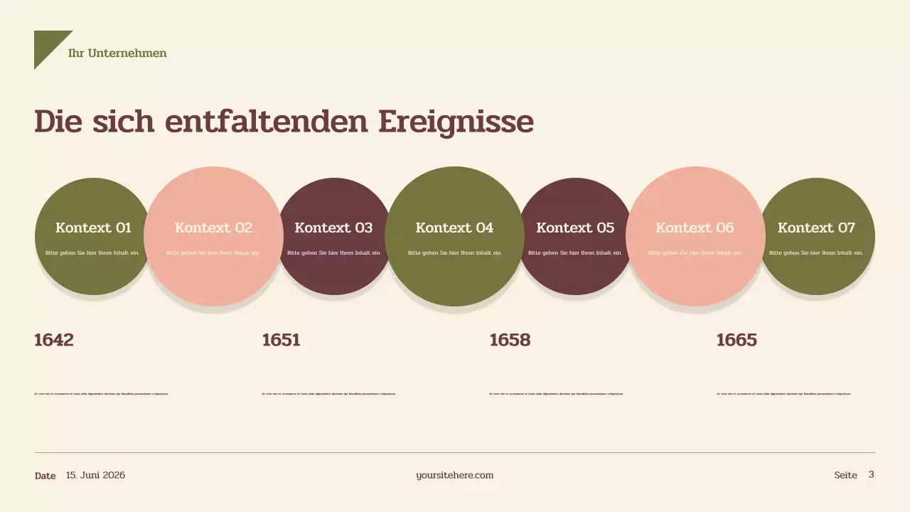 Beige Vintage Geschichte Präsentation