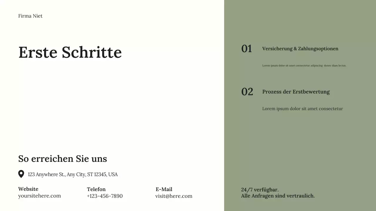 Graue minimalistische Wellness-Werbung