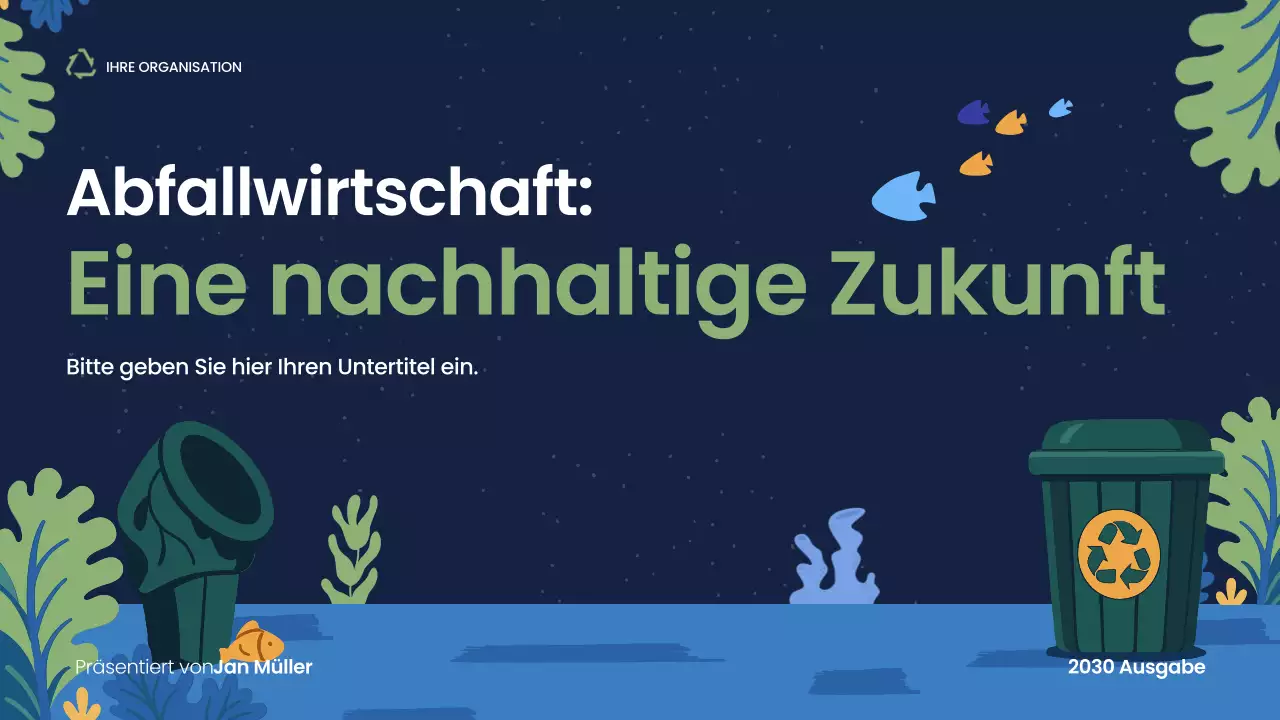 Präsentation zur modernen Nachhaltigkeit der Marine