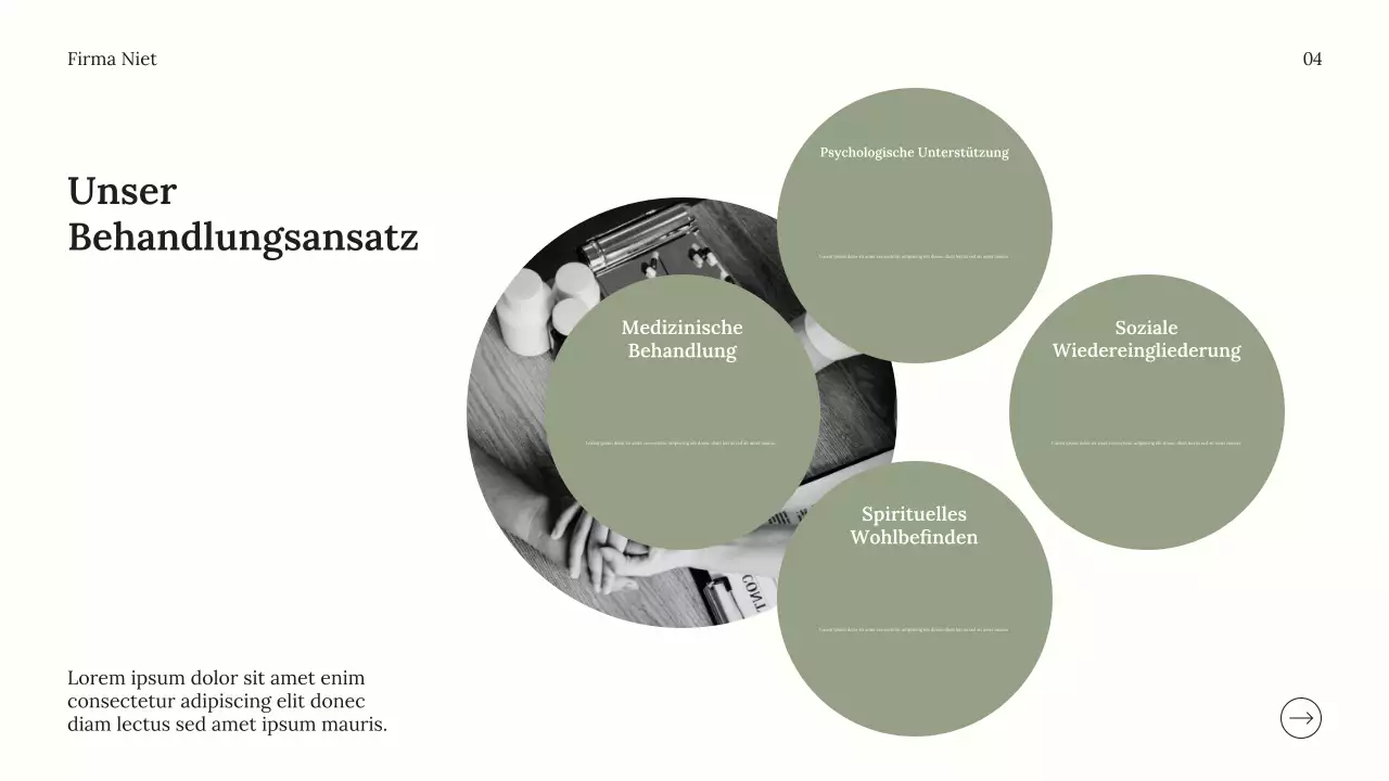 Graue minimalistische Wellness-Werbung