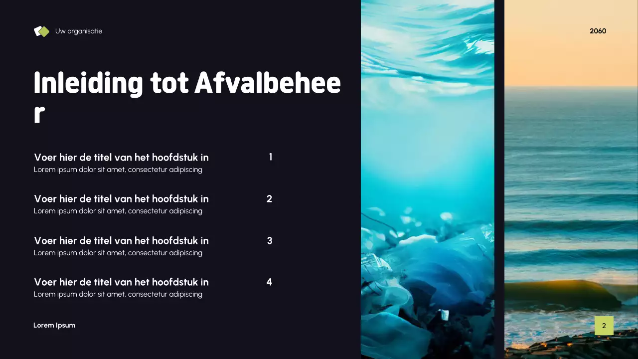 Presentatie Blue Modern Sustainability