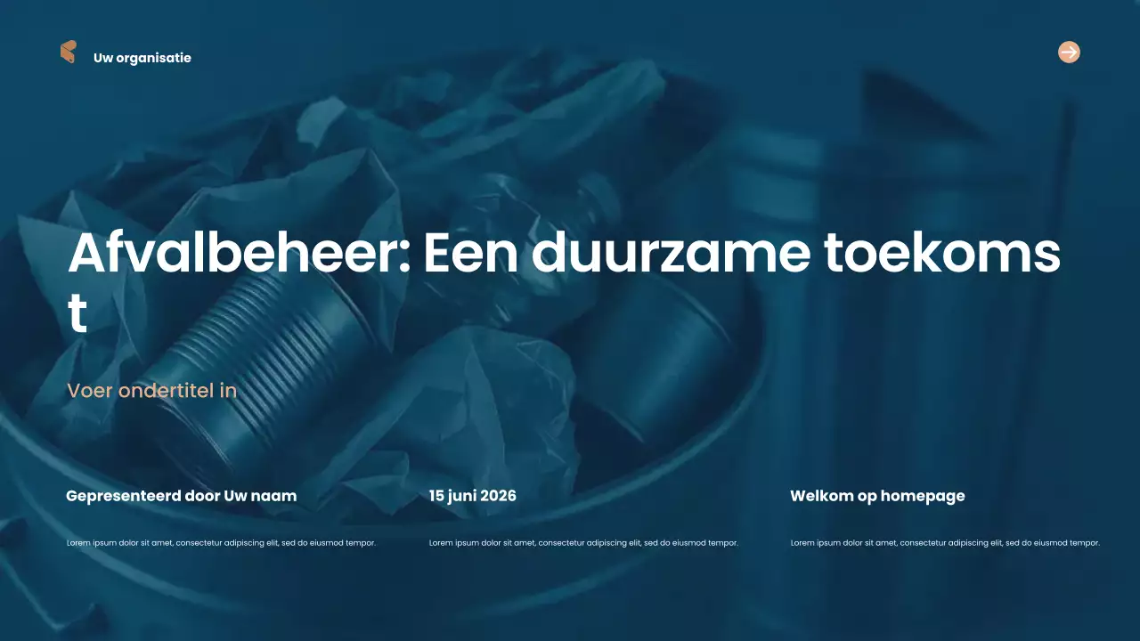 Presentatie Blue Modern Sustainability