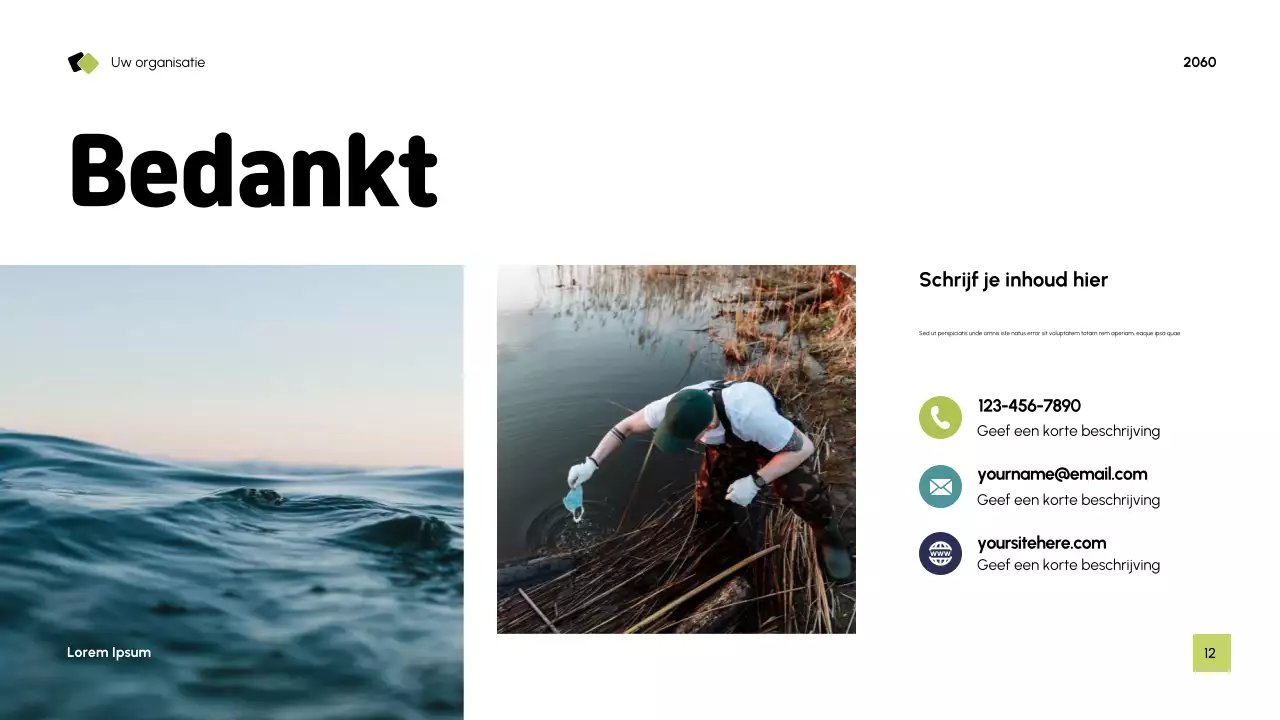 Presentatie Blue Modern Sustainability