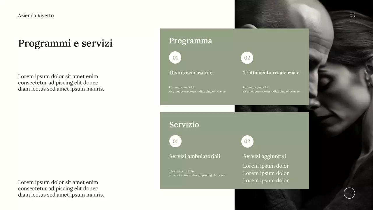 Pubblicità minimalista grigia per il benessere