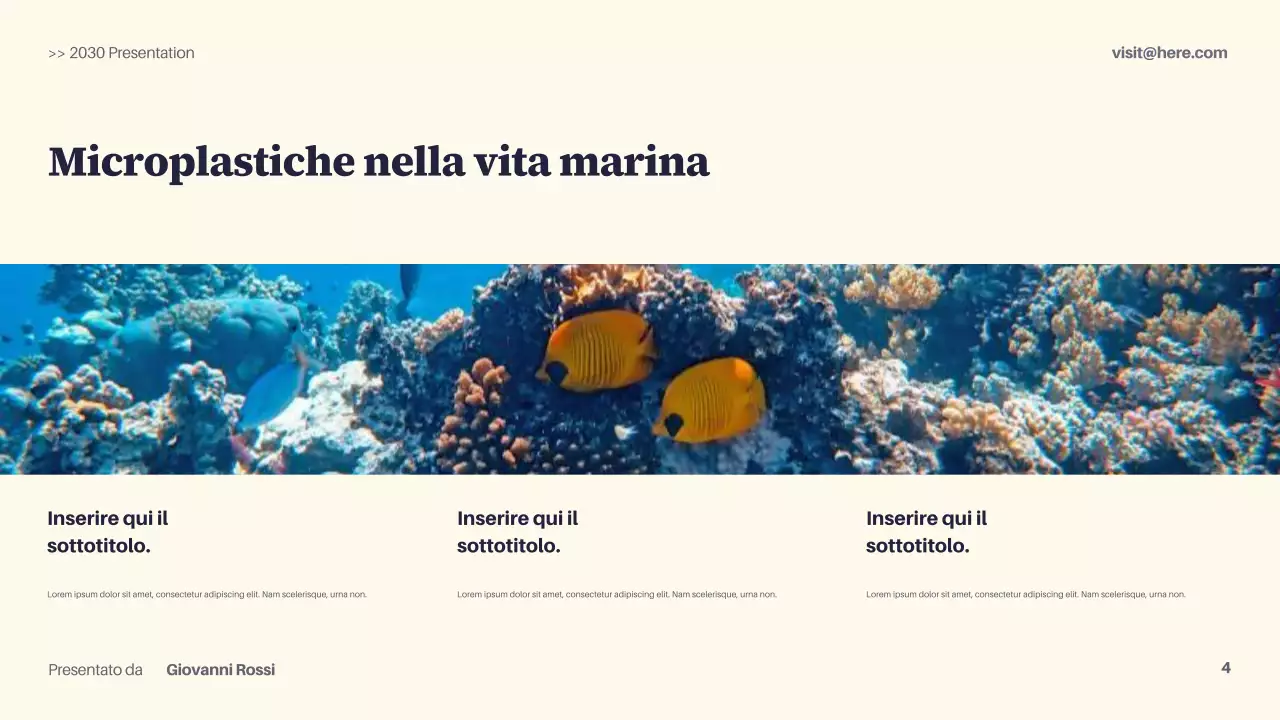 Presentazione sulla sostenibilità moderna della Marina