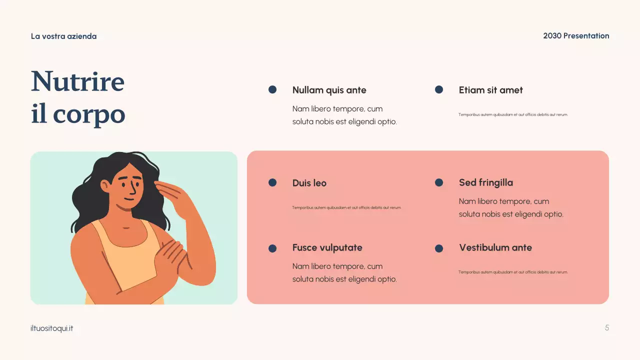 Presentazione sulla salute minima della Marina