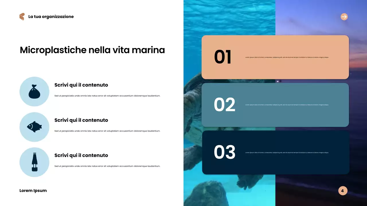 Presentazione sulla sostenibilità moderna blu