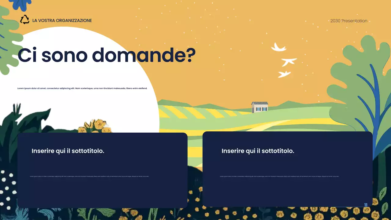 Presentazione sulla sostenibilità moderna della Marina