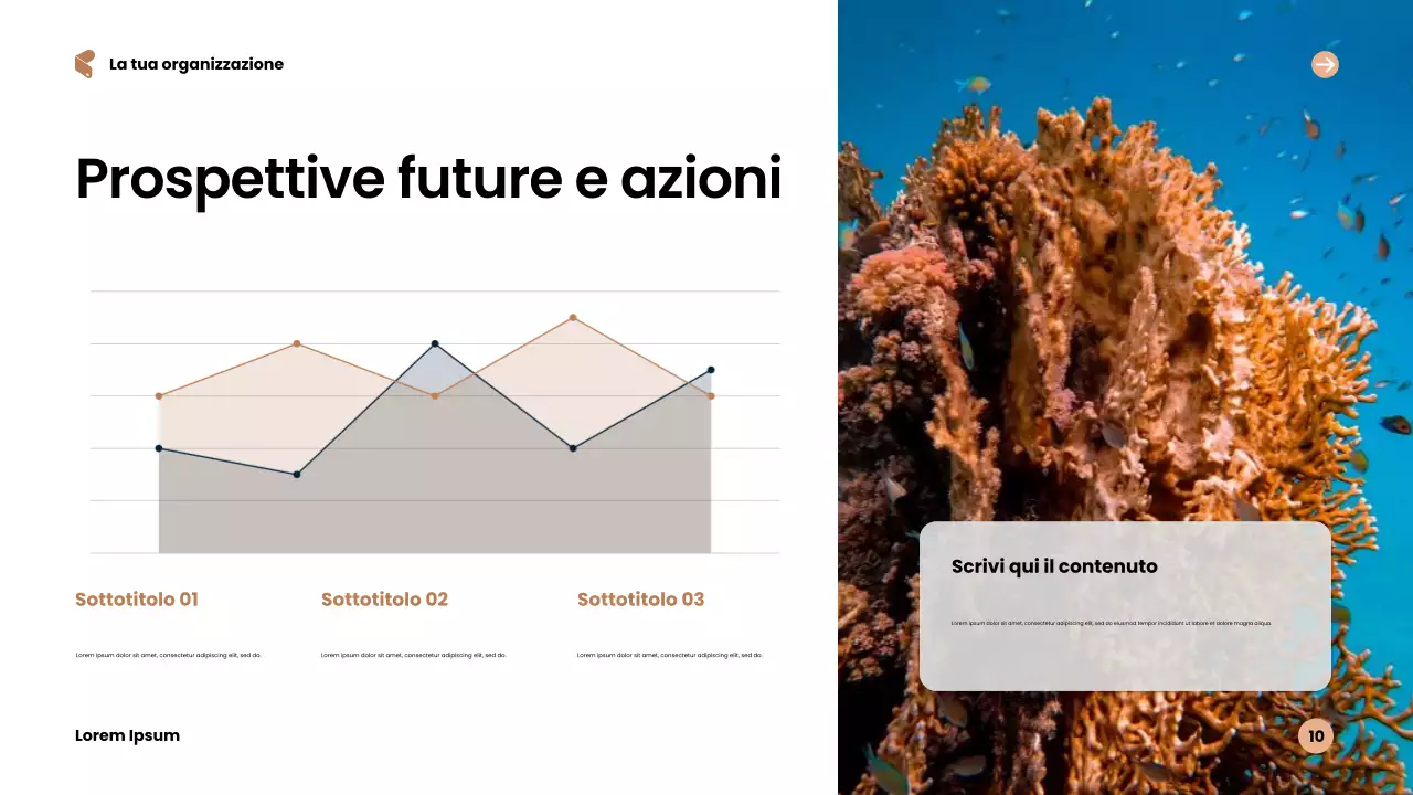 Presentazione sulla sostenibilità moderna blu
