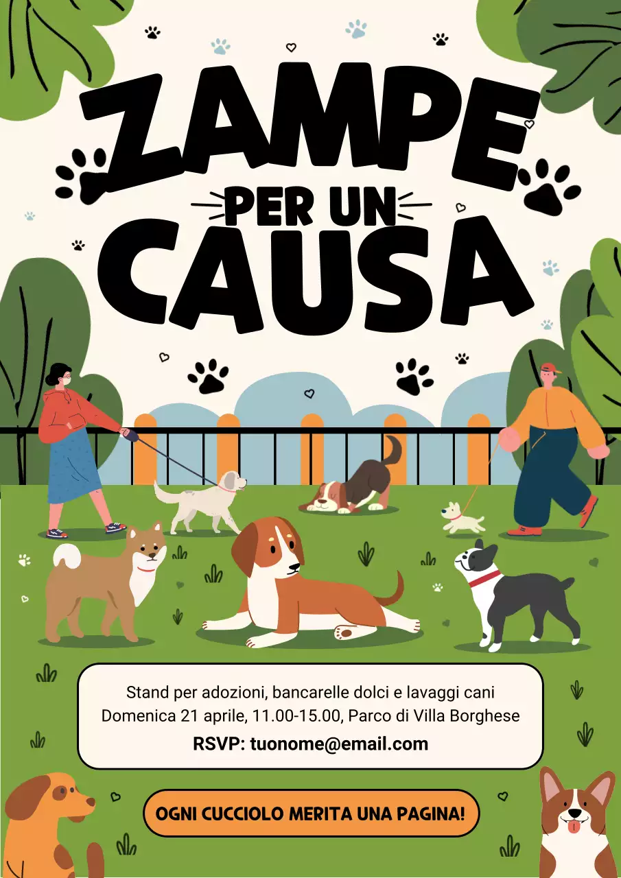 Manifesto dell'evento Green Modern Dog