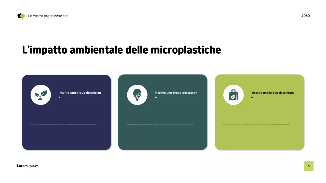 Presentazione sulla sostenibilità moderna blu