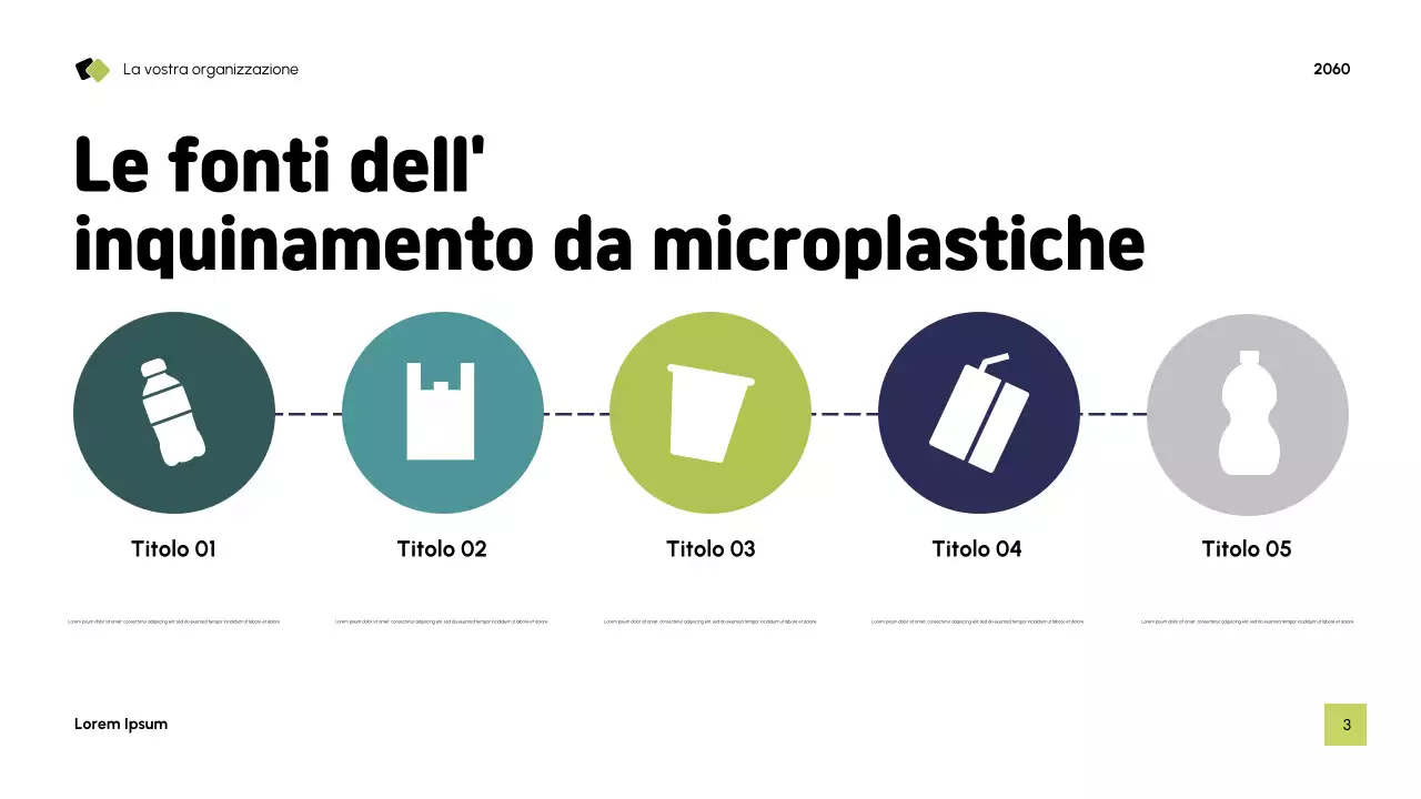 Presentazione sulla sostenibilità moderna blu