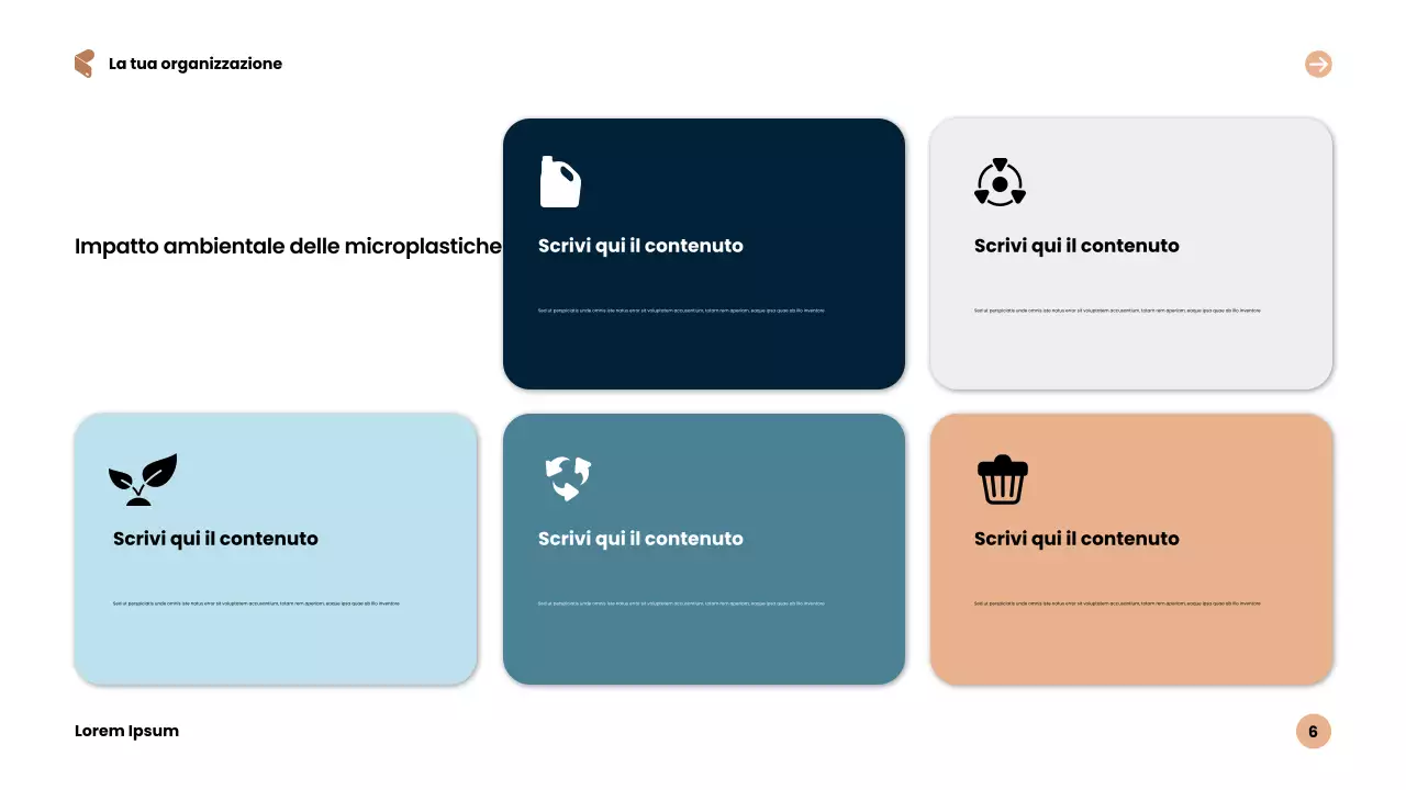 Presentazione sulla sostenibilità moderna blu