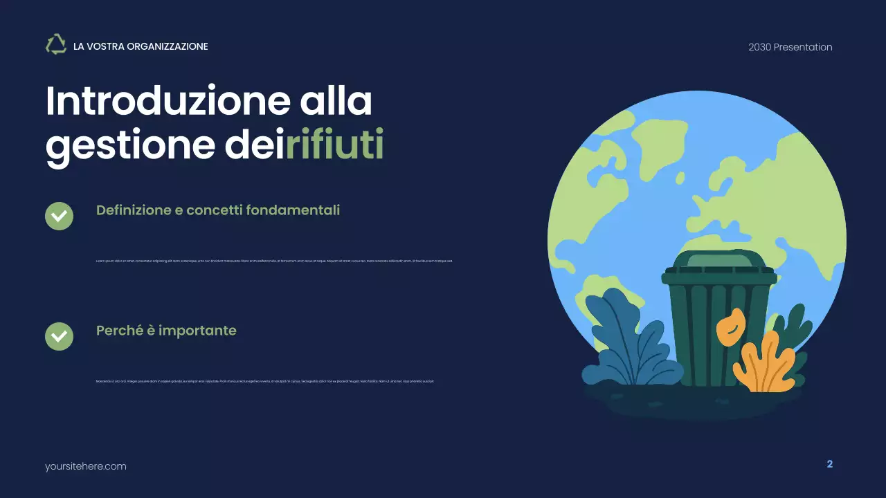 Presentazione sulla sostenibilità moderna della Marina