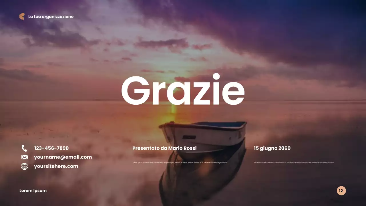 Presentazione sulla sostenibilità moderna blu