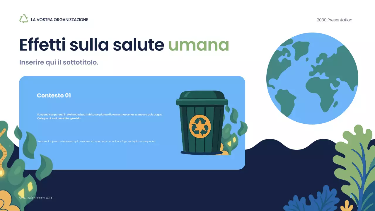 Presentazione sulla sostenibilità moderna della Marina