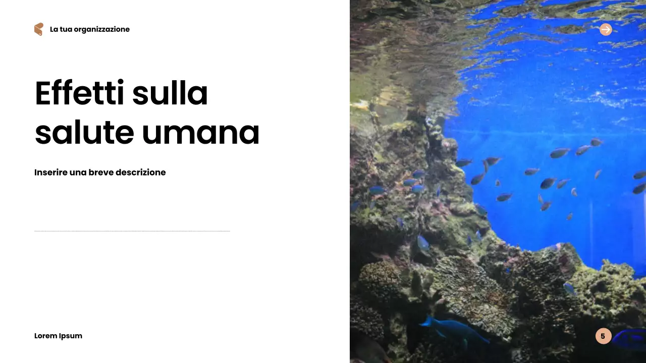 Presentazione sulla sostenibilità moderna blu