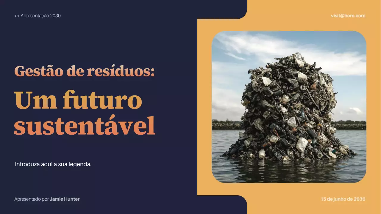 Apresentação de Sustentabilidade Moderna da Marinha