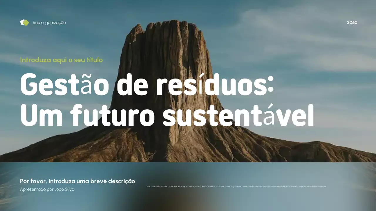 Apresentação da Blue Modern Sustainability