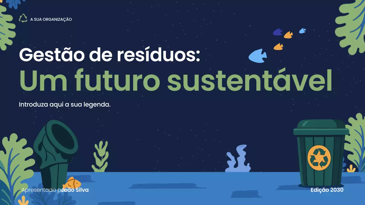 Apresentação de Sustentabilidade Moderna da Marinha