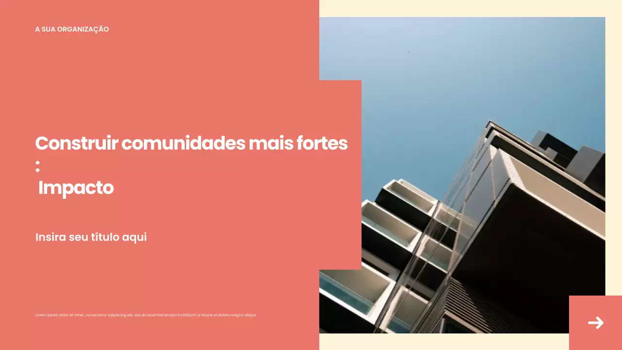 Apresentação do Relatório da Comunidade Coral Modern