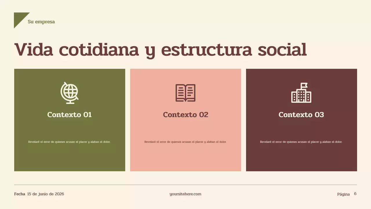 Presentación de la historia del vintage beige