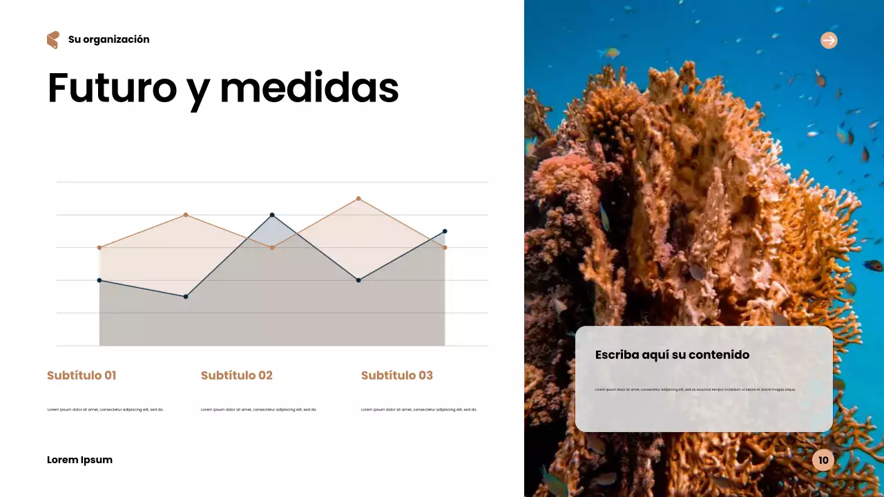 Presentación de sostenibilidad moderna azul