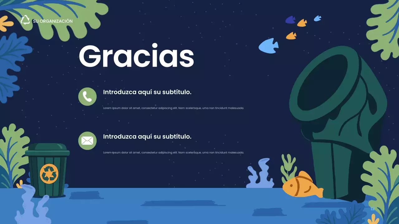 Presentación de sostenibilidad moderna de la Armada