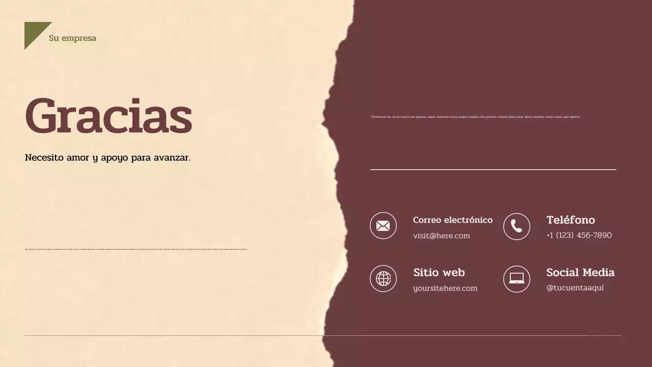 Presentación de la historia del vintage beige