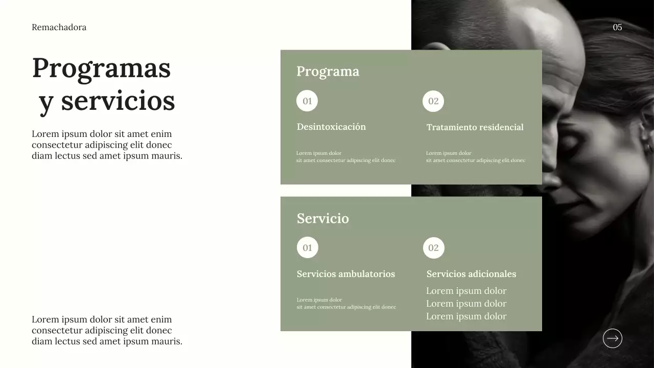 Anuncio de bienestar minimalista gris