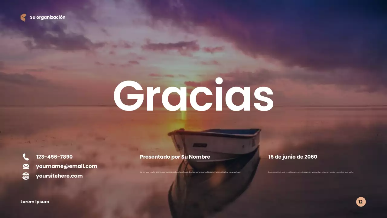 Presentación de sostenibilidad moderna azul