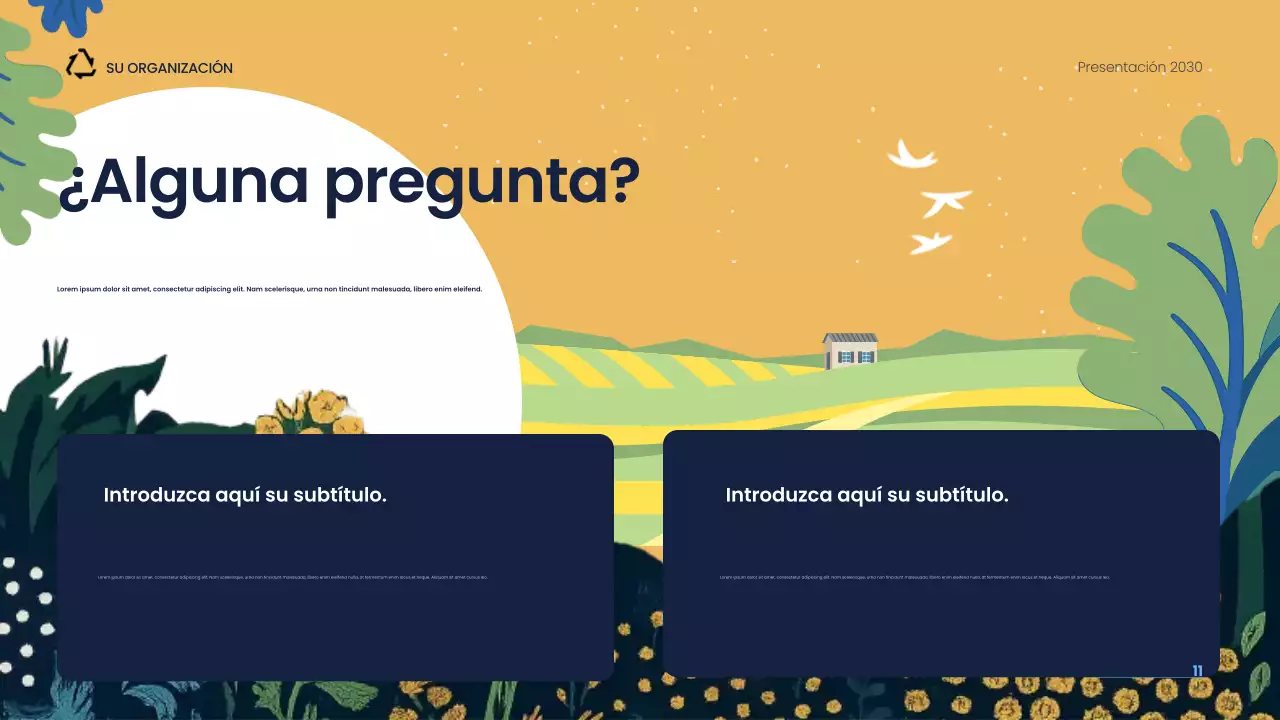 Presentación de sostenibilidad moderna de la Armada