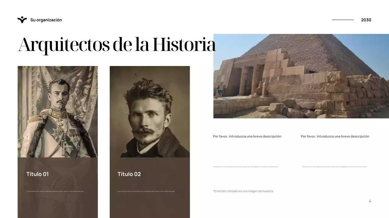 Presentación de la historia elegante y azul