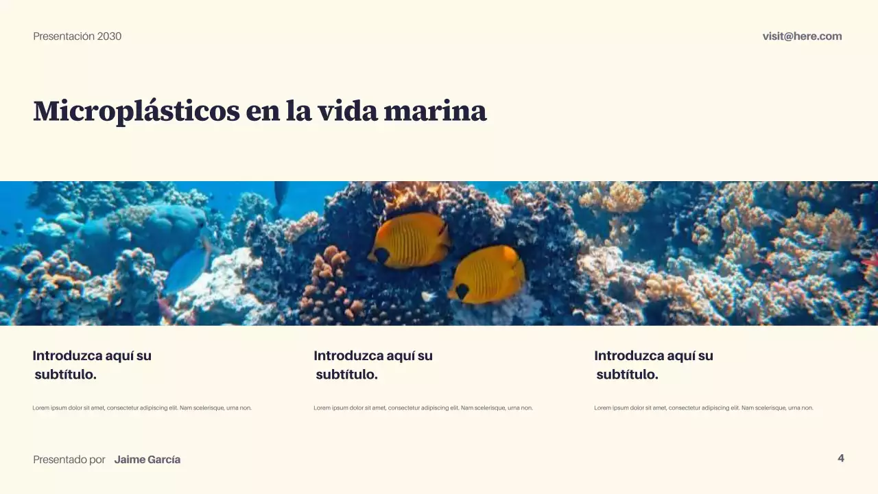 Presentación de sostenibilidad moderna de la Armada