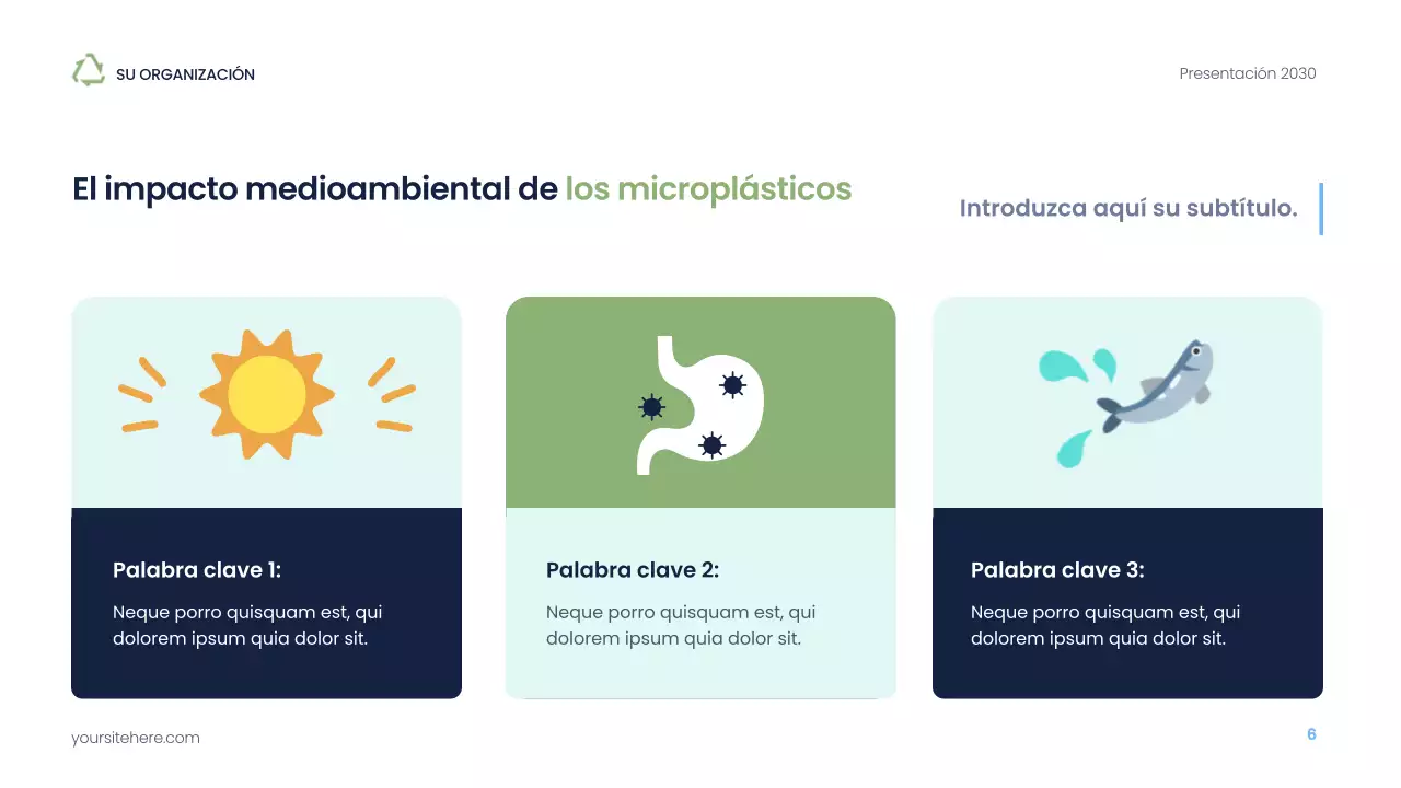 Presentación de sostenibilidad moderna de la Armada