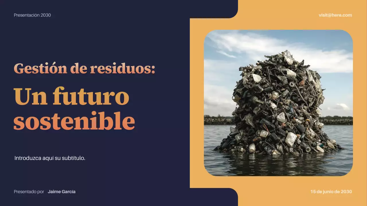 Presentación de sostenibilidad moderna de la Armada