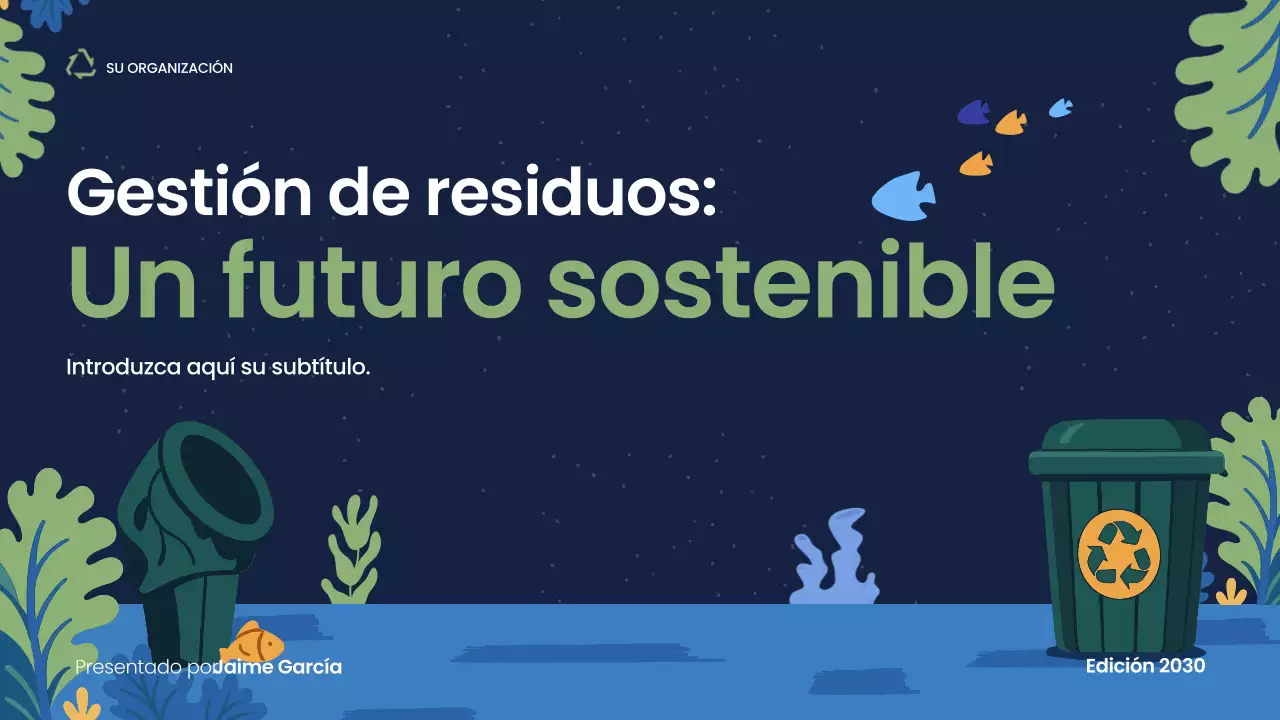 Presentación de sostenibilidad moderna de la Armada