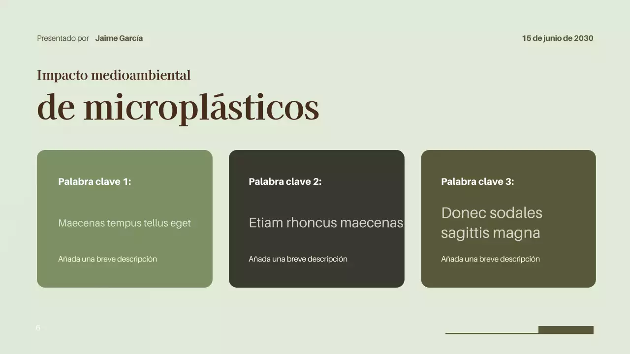 Presentación de la conferencia sobre el entorno moderno negro