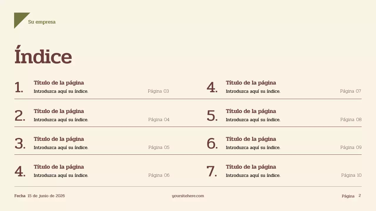 Presentación de la historia del vintage beige