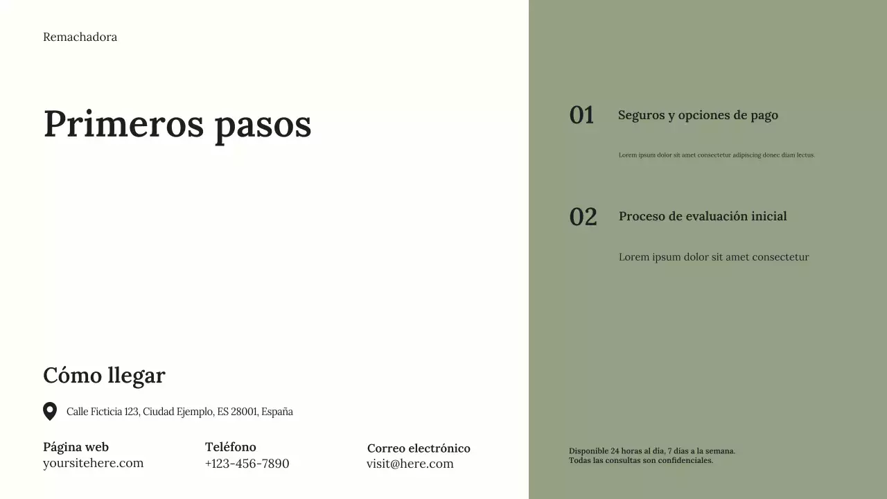 Anuncio de bienestar minimalista gris