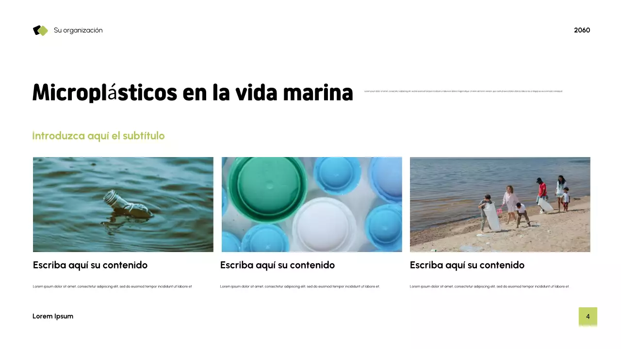 Presentación de sostenibilidad moderna azul