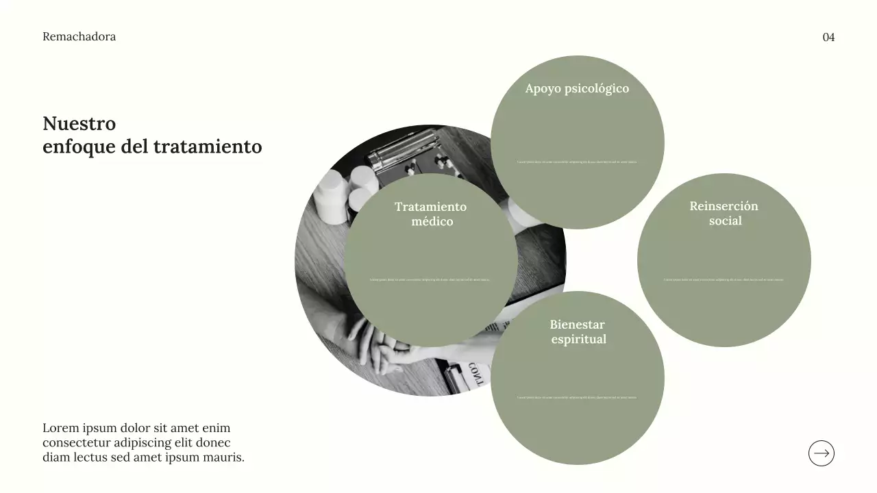 Anuncio de bienestar minimalista gris