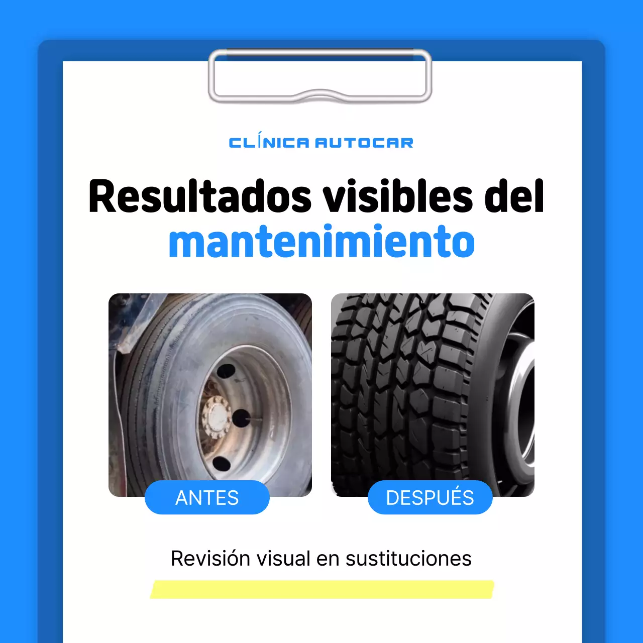 Entrega de información sobre el cuidado del coche Blue Simple