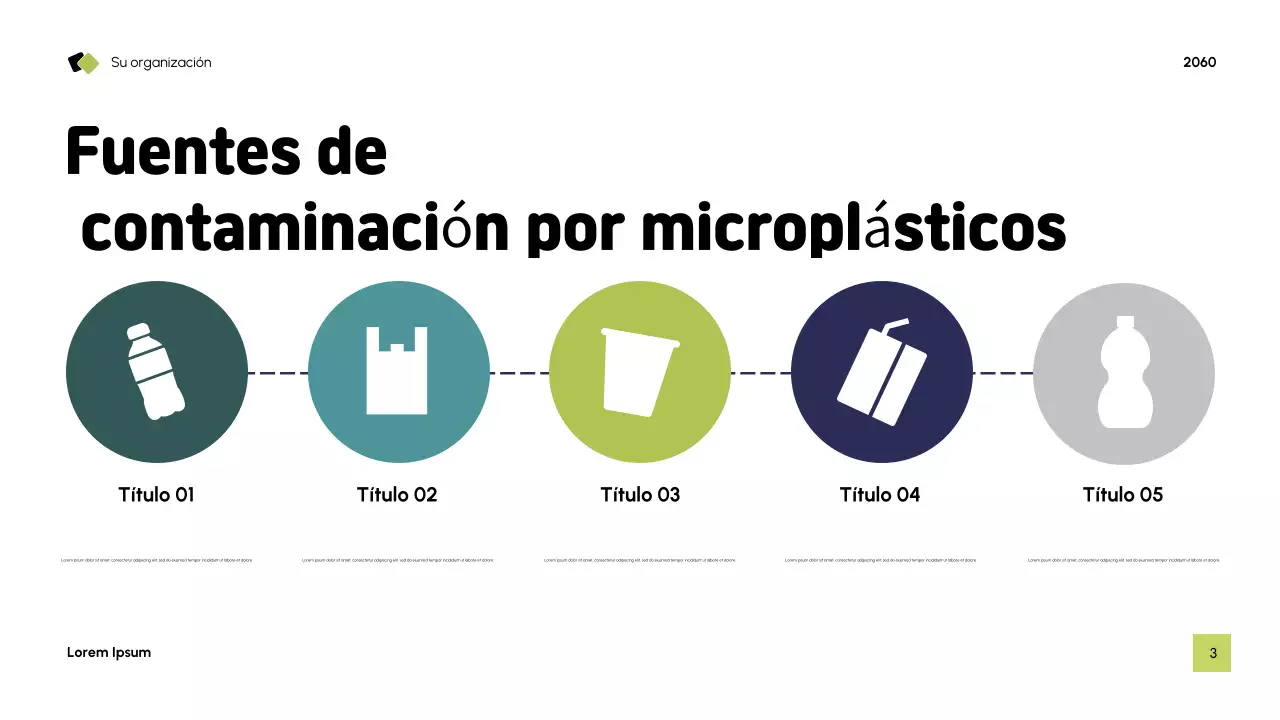 Presentación de sostenibilidad moderna azul