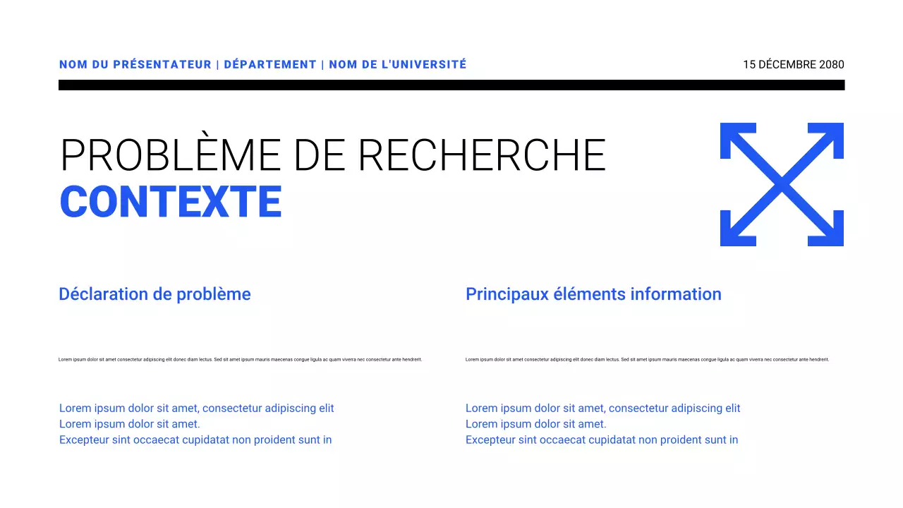 Présentations de propositions de recherche